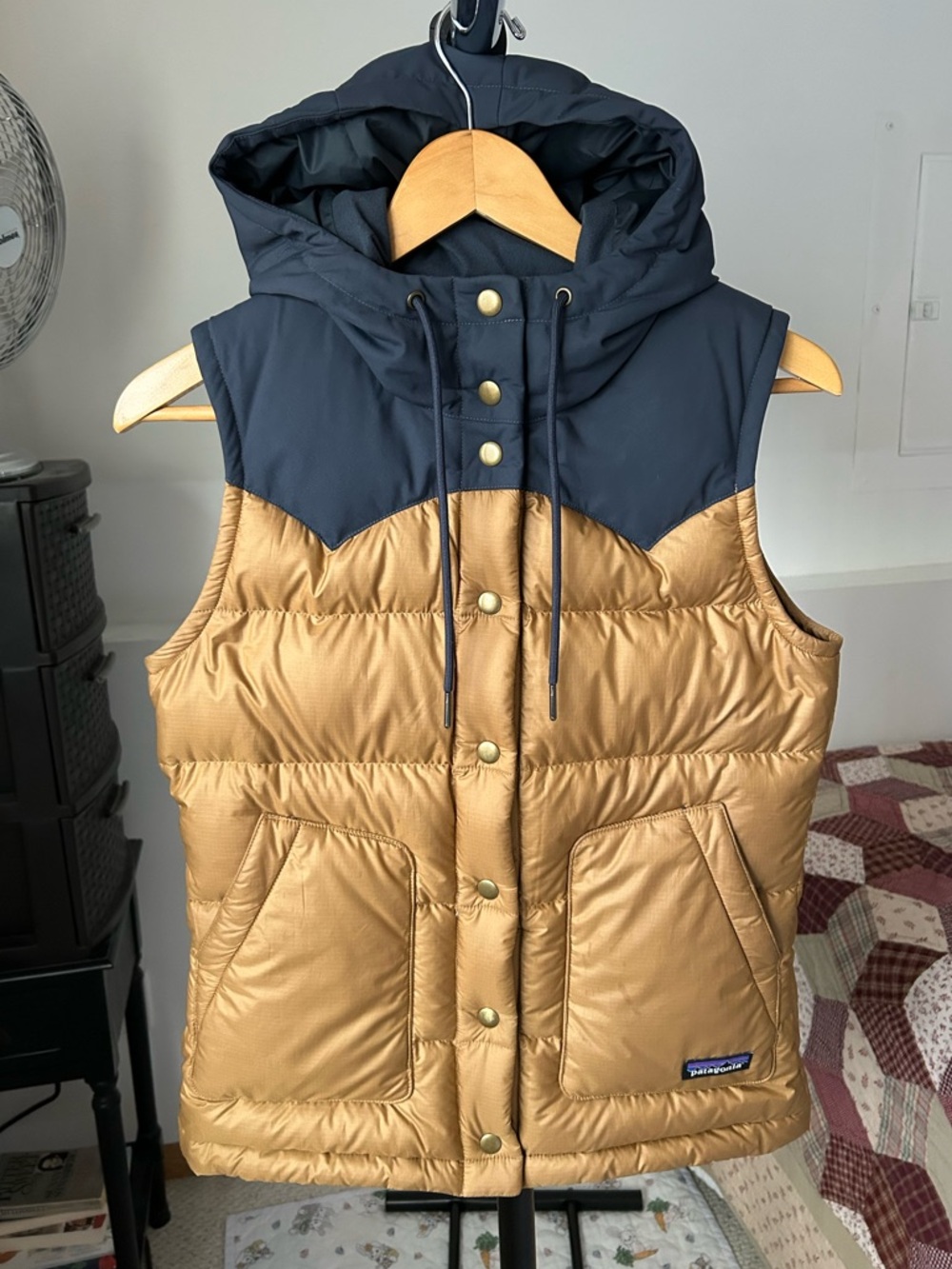 Patagonia Bivy Down Hooded Puffer Vest Women’s XS